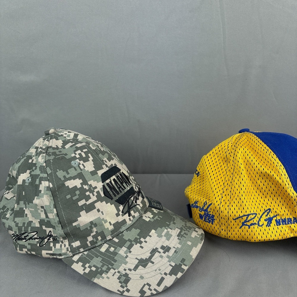 Lot of 2 Napa Racing Strapback Hats NASCAR IndyCar Camo Mesh - Picture 4 of 8